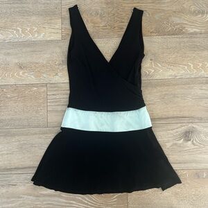 bebe Black and White Mini Dress